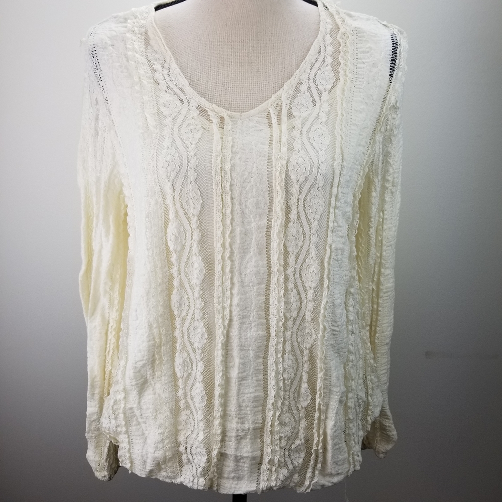 Style & Co Vintage Cream Top